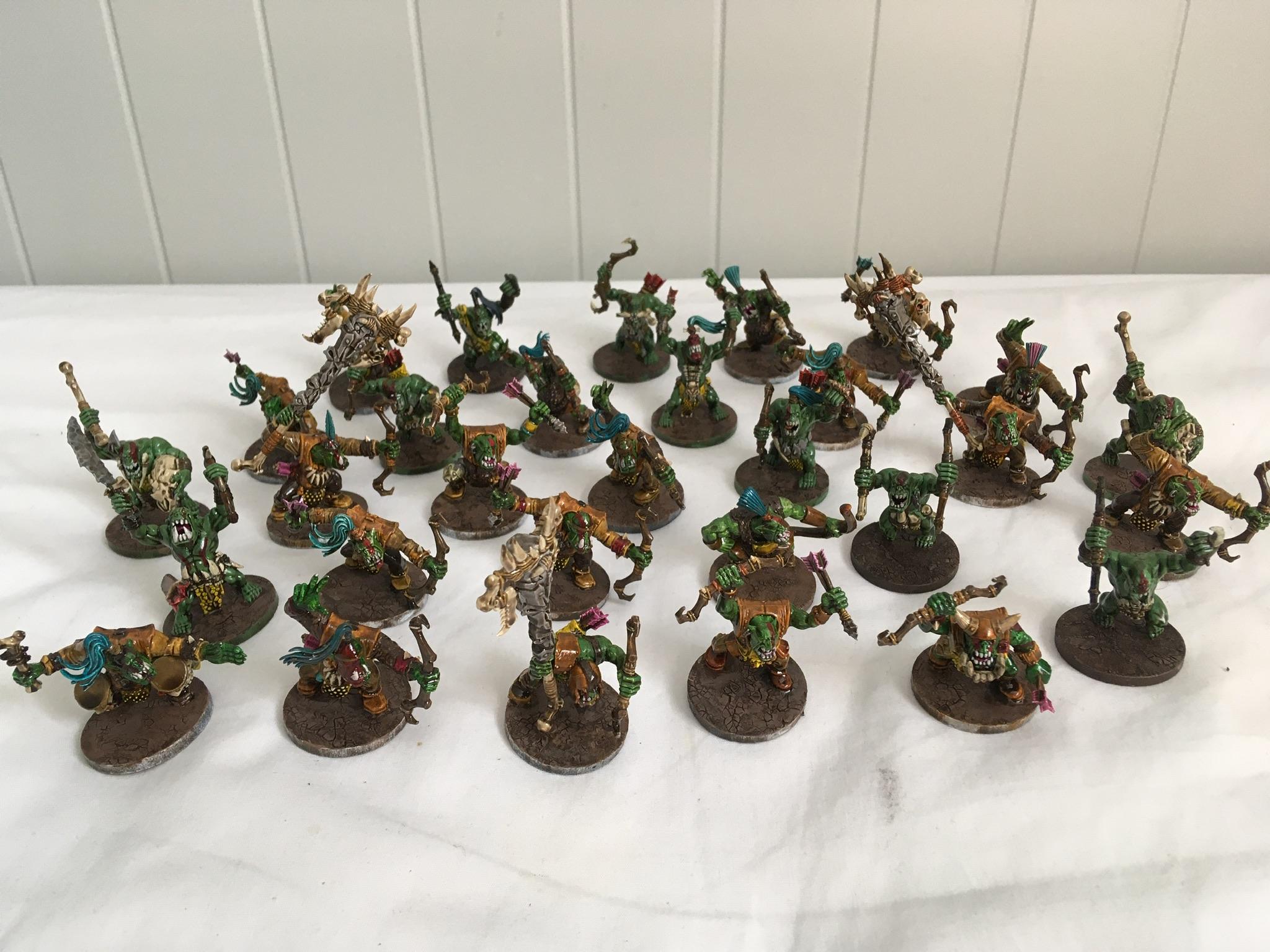Age Of Sigmar, Barbarians, Batch Painting, Bone, Bonesplitters